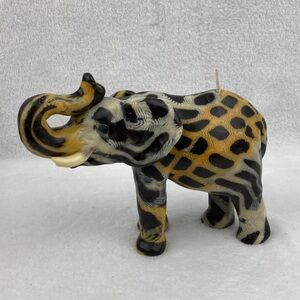 Swazi Candles African Hand Crafted Elephant  Candle Vintage Unused 7.5”